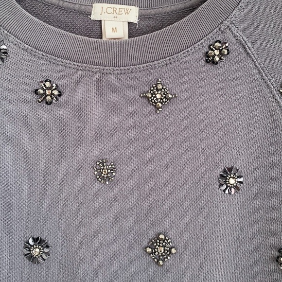 J. Crew Jeweled Sweatshirt - Picture 3 of 6